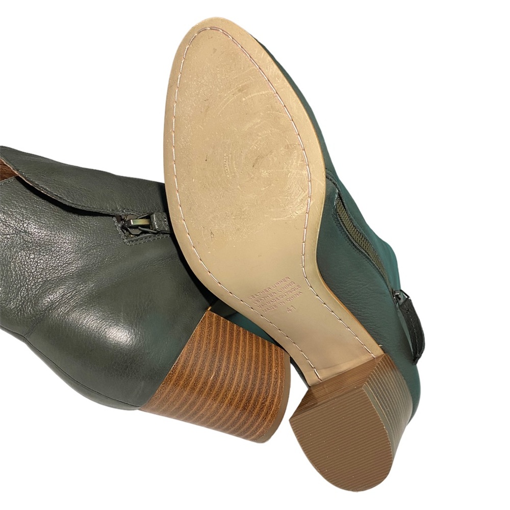 Silent D green Uriah ankle leather boots sz-41 - Picture 5 of 5